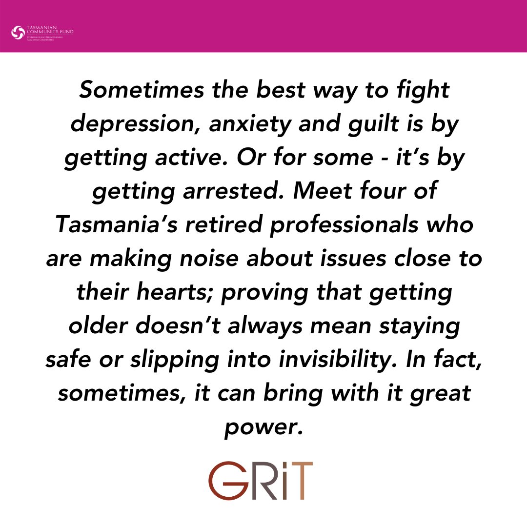 Our sixth film premiering this Saturday is GREY POWER. A documentary directed by <a href="/LaravanRaay/">Lalalala</a> .
#GRIT Tasmanian Spirit on Screen film festival premiere
Stanley Burbury Theatre, UTAS. April 29th 6pm
Tickets: eventbrite.com.au/e/604150519467