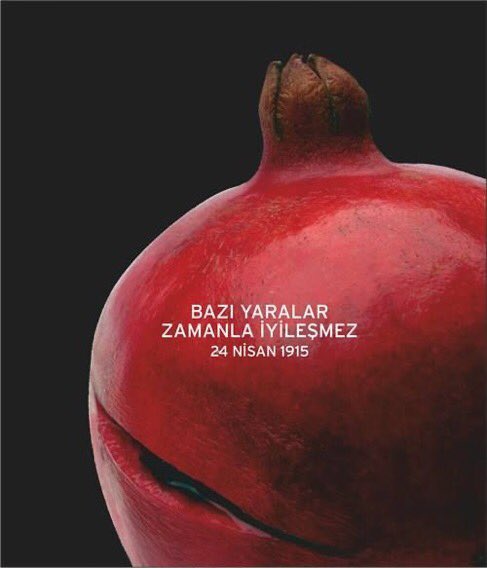 Bazı yaralar zamanla iyileşmez. 
#24nisan1915