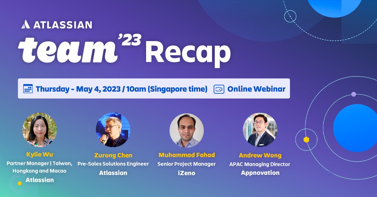 Atlassian_APAC's tweet photo. Impossible alone, possible together.   
Join us for an exclusive TEAM’23 Recap webinar: https://t.co/PkpxyYOXVM

Explore how teamwork, humanity, and tech intersect and discover how Atlassian can help unleash your team’s full potential in this TEAM’23 Recap webinar! https://t.co/P1pU1oXrhI