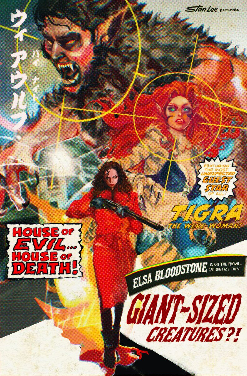 li_vermin_il's tweet photo. Little early birthday present for myself. 

- Finally finished my werewolf by night poster. Michael Giacchino gave me everything I ever wanted from a MCU project so wanted to do a little pulpy homage to his take on the characters 

-also @ Marvel pls put  me on a tigra book ✨✨ https://t.co/CypzmRO3mN