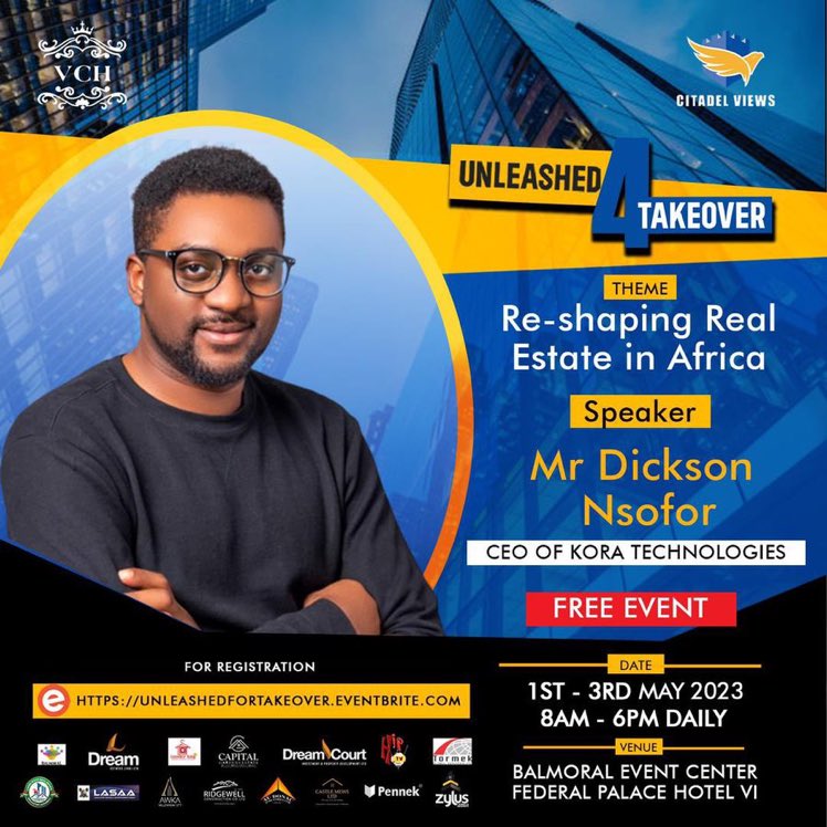 pentium_me1's tweet image. It&apos;s an event you can&apos;t afford to miss, Dickson Nsofor will be one of the speakers at the  #unleashed4takeover that will be starting from the 1st - 3rd of May 
Cc; @Victoriacrest