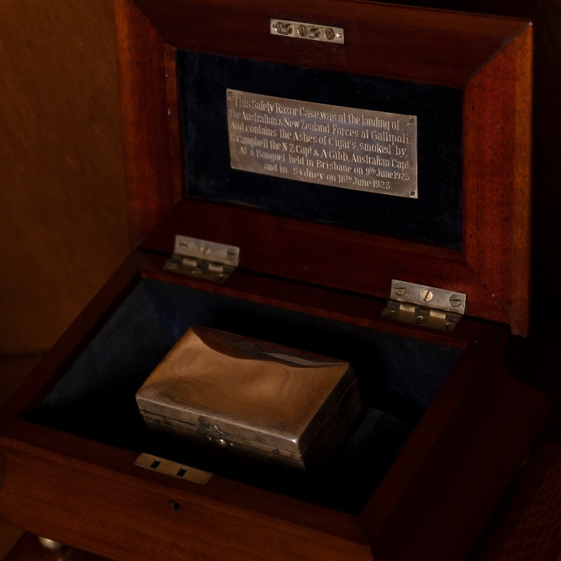 Socceroos's tweet photo. Just in time for #ANZACDay... a very special piece of our history has been uncovered! 🙌

Find out more about the century-old Soccer Ashes trophy, which had been missing for almost 70 years 😲