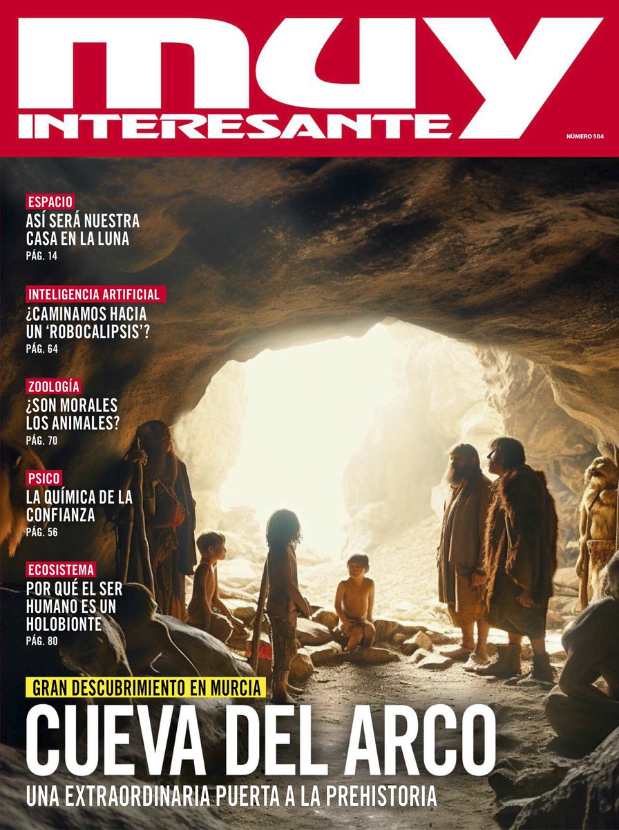 prehistoriaCS's tweet photo. Este mes, nuestras investigaciones en la #CuevaDelArco son portada en la revista @muyinteresante. Muy importante poder hacer divulgación científica de nuestros trabajos y del descubrimiento de la nueva gran cavidad! #preEINA #HistòriaUJI https://t.co/lyTcvwOUzY