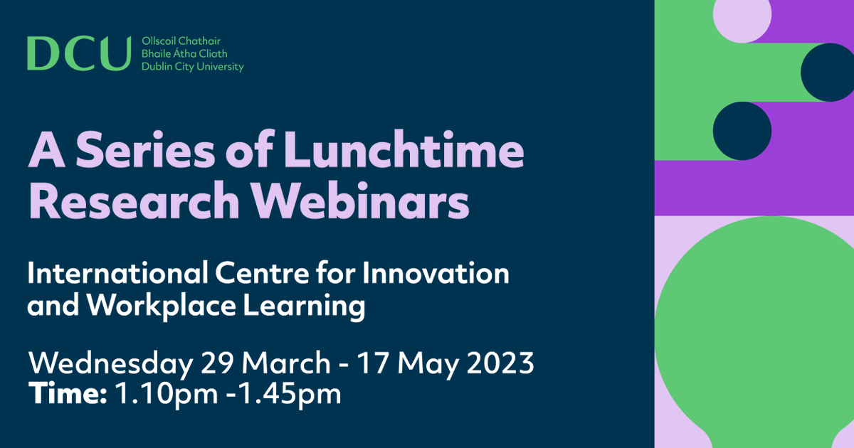 DCU_IoE's tweet photo. #WebinarSeries @DCU_ICIWL 

⚖️Exploring the professional mentoring needs of sole practitioner solicitors in Ireland

🎙️Justine McCarthy @justine_carty   

📅Wednesday 26th April  
⏲️1.10pm -1.45pm 

More info👉https://t.co/8ncPAscdjM 
Register 👉 https://t.co/8wRNgOYLrN https://t.co/d8rLZ01vZS
