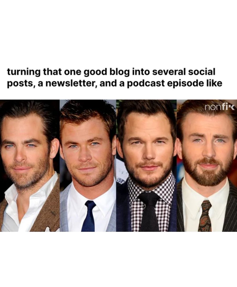 SMmanagerjobs's tweet image. 🔄 Repurposing content like a pro! 🌟 That one great blog post goes a looong way! 📝🎙️💌 Follow @SMmanagerjobs for more!  #ContentMarketing #RepurposingMagic #socialmediamanager