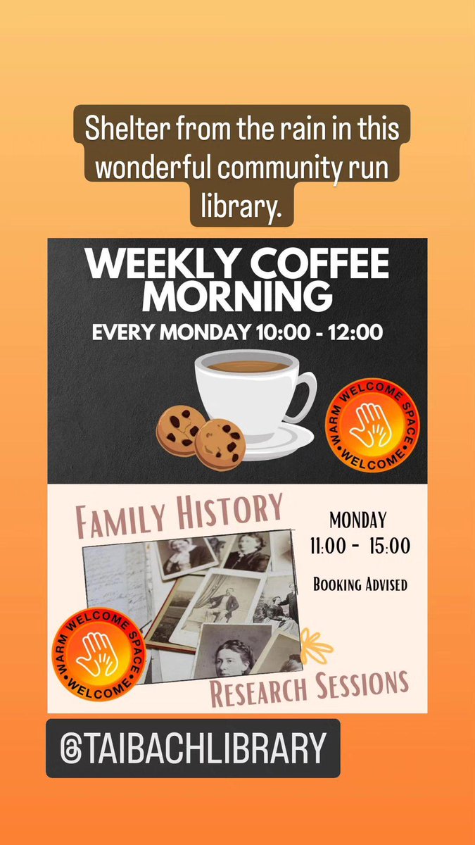 communitypt's tweet photo. Get out of the rain and grab yourself a warm coffee this morning. @TaibachLib #warmspaces #coffeemorning #community #taibach https://t.co/ci7DeB1STF