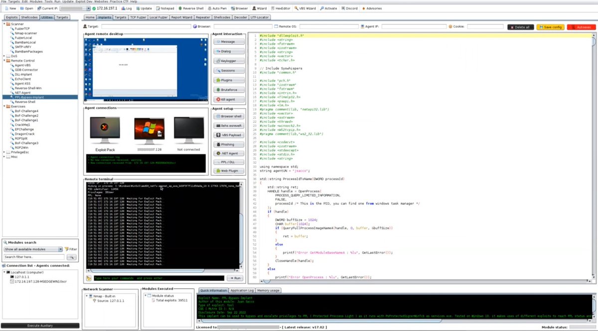 Exploit_Pack's tweet photo. The real deal, more than 39.500 exploits, zero days from our lab, weekly updates, free training and support. https://t.co/Iac8ORlZCl 

#CyberSecurity #infosec #0day #exploitpack #cybersec #infosecurity #Exploit #Hacking #Pentesting #ransomware https://t.co/CuoE8xfJkM
