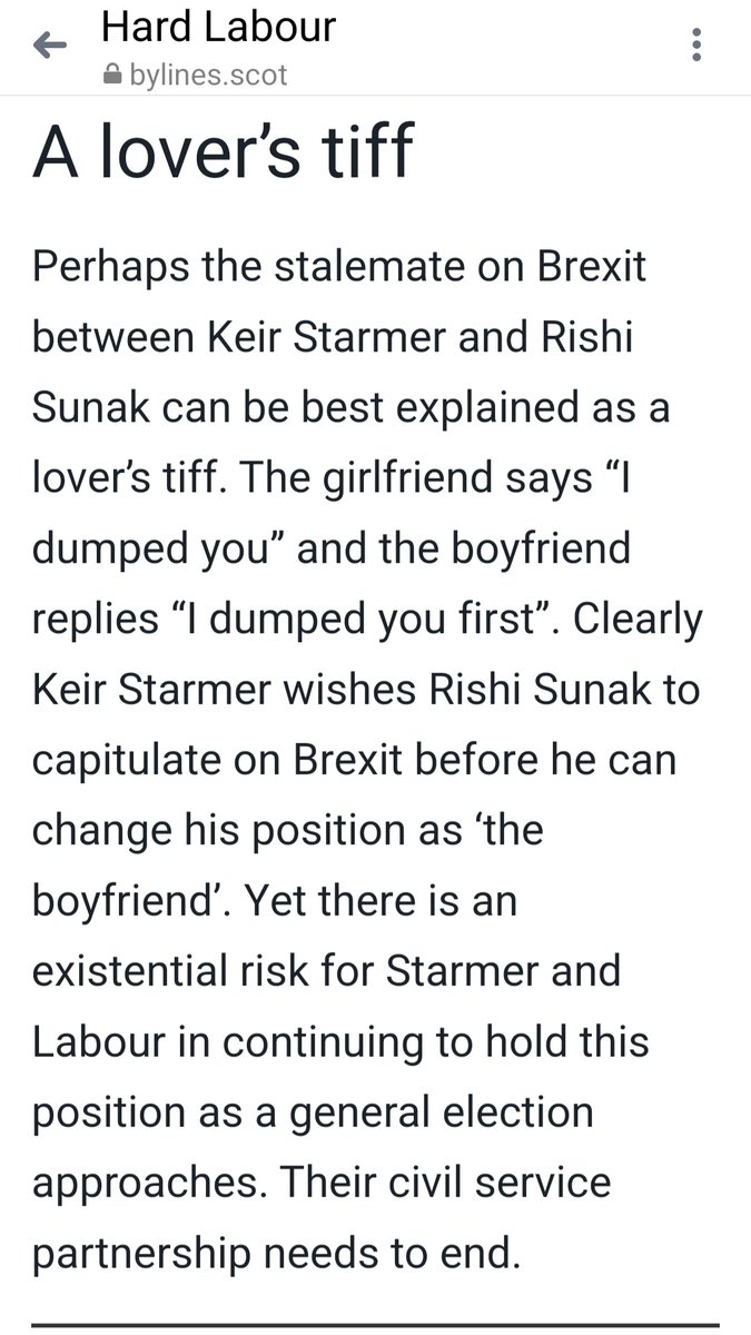 BrexitRage's tweet photo. A lover's tiff

Keir Starmer v Rishi Sunak 

Read the full article at @BylinesScotland 

https://t.co/uGnyEskHX8

@Keir_Starmer @RishiSunak @AngryRemainCons
@Conservatives
@LibDems @GreenSeniors 
@GeorgeSmid 

#fakebackcontrol #BrexitBrokeBritain #Labour https://t.co/4v8QbKFwud