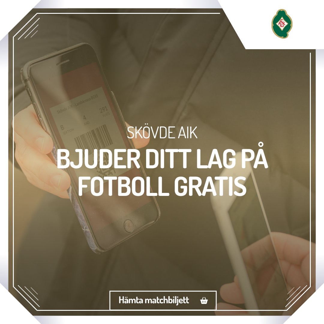 skovdeaik's tweet photo. Till söndagens match hemma mot IK Brage bjuder Skövde AIK in samtliga ungdomslag i närområdet till vår riktiga hemmapremiär i Superettan. Avspark 13.00.
 
Be din tränare/lagledare maila oss på biljett@skovdeaik.se.
 
#skovdeaik #Superettan https://t.co/oHykLj3PwA