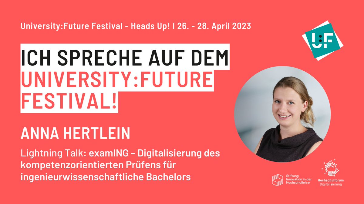 Noch 3 Tage bis zum #UFFestival!
Endlich ist es soweit und die <a href="/TU_Ilmenau/">TU Ilmenau</a> ist mit dem Projekt <a href="/examING2021/">examING</a> der <a href="/inno_lehre/">Stiftung Innovation in der Hochschullehre</a> auch dabei!