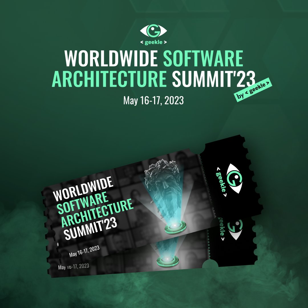 What's inside💥 ✨Innovators ✨Early Adopters ✨Architecture of Today ✨Best Practices Buy tickets here events.geekle.us/wsas23/ #software #event #architecture #softwarearchitecture #softwarearchitect #developer