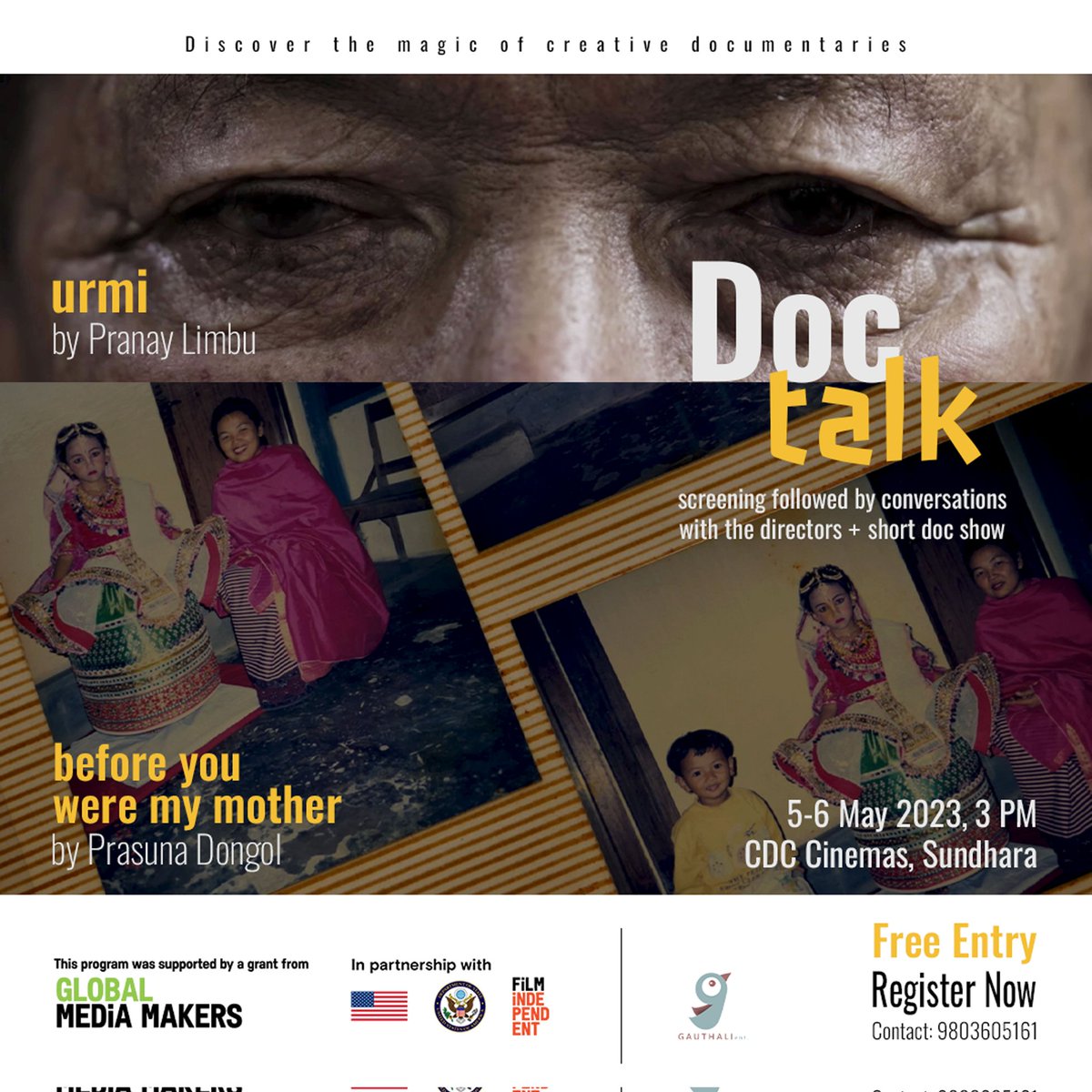 Warm invitations to DOC TALK!!
Screenings+interactions+short doc show
Free Entry, Register here: forms.gle/7sfEceztZWGqqF…
Films had premiered at <a href="/filmsouthasia/">Film Southasia</a> + <a href="/KIMFFnp/">KIMFF Nepal</a> - are screening at @cdccinemas
Details: gauthali.com.np/doc-talk