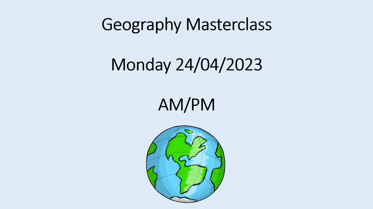 StAttainment's tweet photo. 📢 Geography Masterclass 24/04/23 📢
@St_Andrews_Acad  @StAndrewsA_Soc https://t.co/aFGXdSuCh1