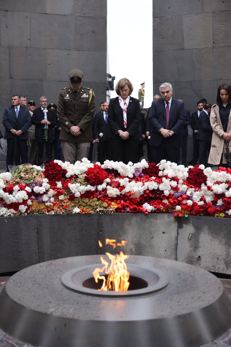 Today I joined the people of Armenia at the Armenian Genocide Memorial to remember the one and a half million Armenians who perished in the Armenian genocide, and to reflect on the resilience and resolve of the Armenian people