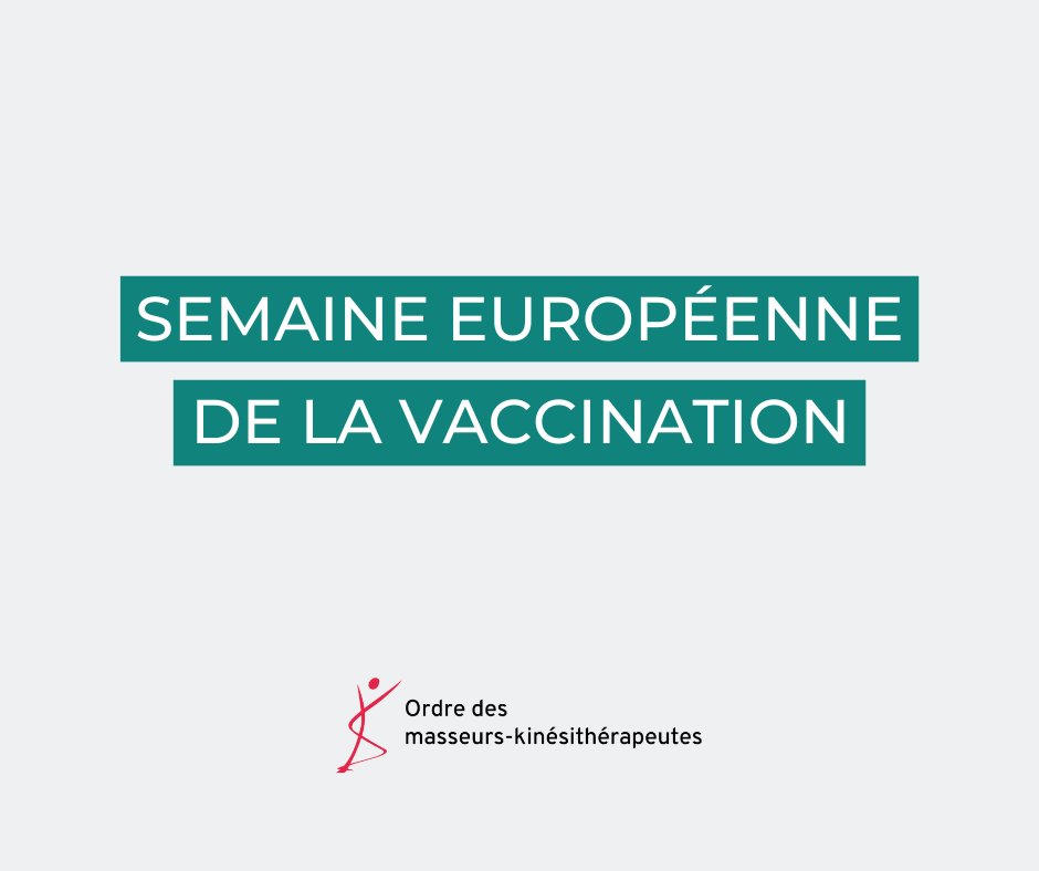 🔵 C'est la semaine européenne de la #vaccination
La vaccination un outil de protection efficace contre les maladies infectieuses. Pour se protéger, il est important de se faire vacciner.

👉 "La vaccination pour tous" santepubliquefrance.fr/les-actualites…

#SEV2023 #KinéActeurDeSantéPublique
