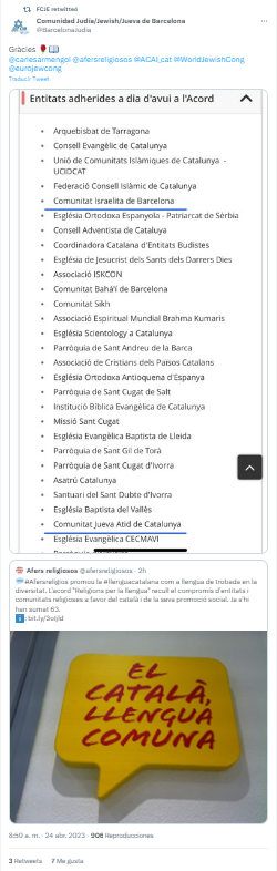La <a href="/fcjecom/">FCJE</a> se ha olvidado completamente de a quien representa.
Ya, mucho "pluralismo y convivencia", pero olvidando a la mayoría de judíos españoles que son agraviados por los supremacistas de turno.