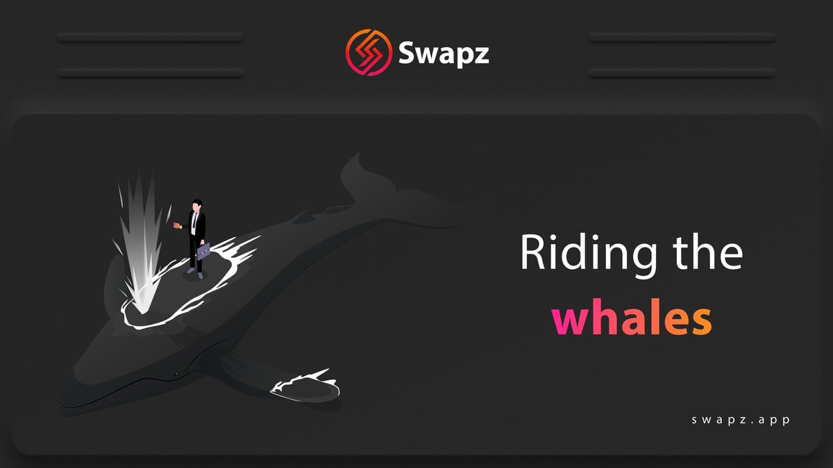 Swapz_app's tweet photo. Have you ever heard of crypto whales? No, they are not some mythical creature living in the depths of the blockchain ocean. They are real people with real power and influence over the cryptocurrency market. https://t.co/DAY37LHv0i