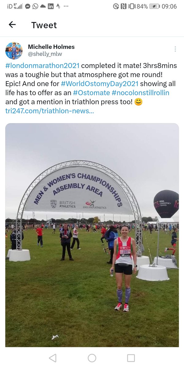shelly_mlw's tweet photo. Well done @AdeleRoberts but I've ran it faster with stewie my ileostomy! 2.hrs56 and 3hrs8 @BBCBreakfast @BBCSport @iasupport @Coloplast_UK @Comfizz #stomapower #nocolonstillrollin #stomatriathlete #adventuresofshellandstewie https://t.co/vwTLS8Ru88