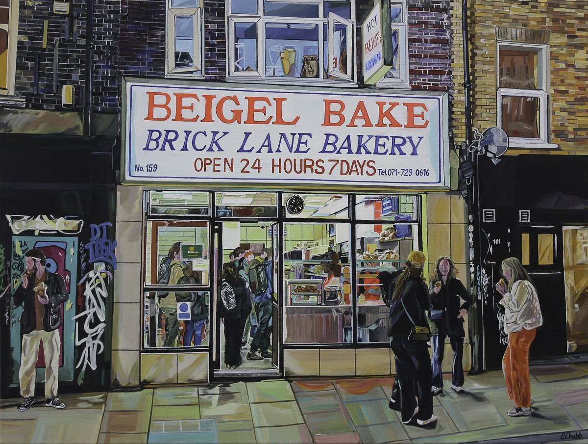 'Beigel Bake, 11pm' || 2023 || Emilia Chubb
emiliachubb.art