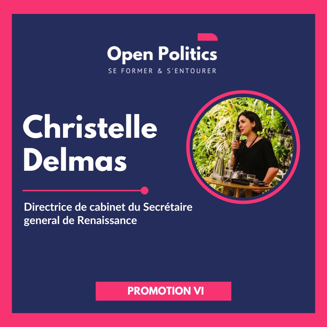 [Promotion 6 - Retour sur les intervenants] 
🇫🇷 <a href="/christel_delmas/">Christelle Delmas</a> « Réinventer un parti politique »