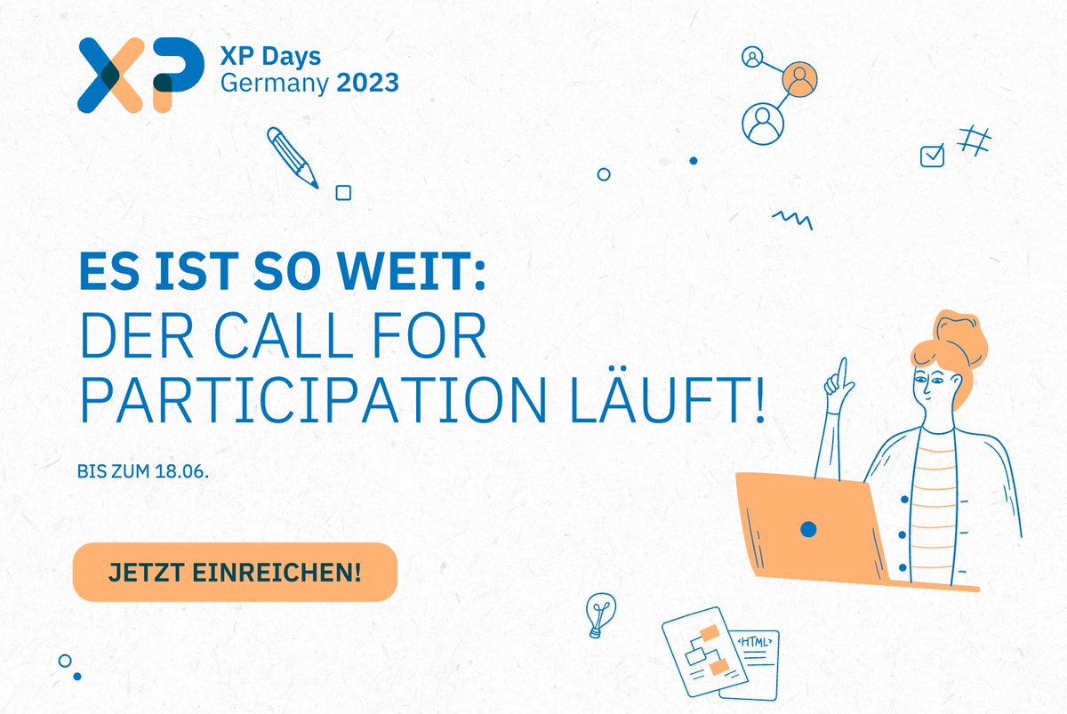 xpdays_de's tweet image. 🚀 Reicht eure Beiträge ein - Bis zum 18.06. 🚀

Alle Infos zum Call for Participation findet ihr hier ⬇️
xpdays.de/2023/call-for-…

#xdde23
