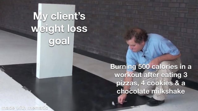 RemotePts's tweet image. When your client&apos;s expectations vs. reality need a reality check 😅🍕💪 #personaltrainer #personaltrainerlife #personaltraineronline #gymmemes