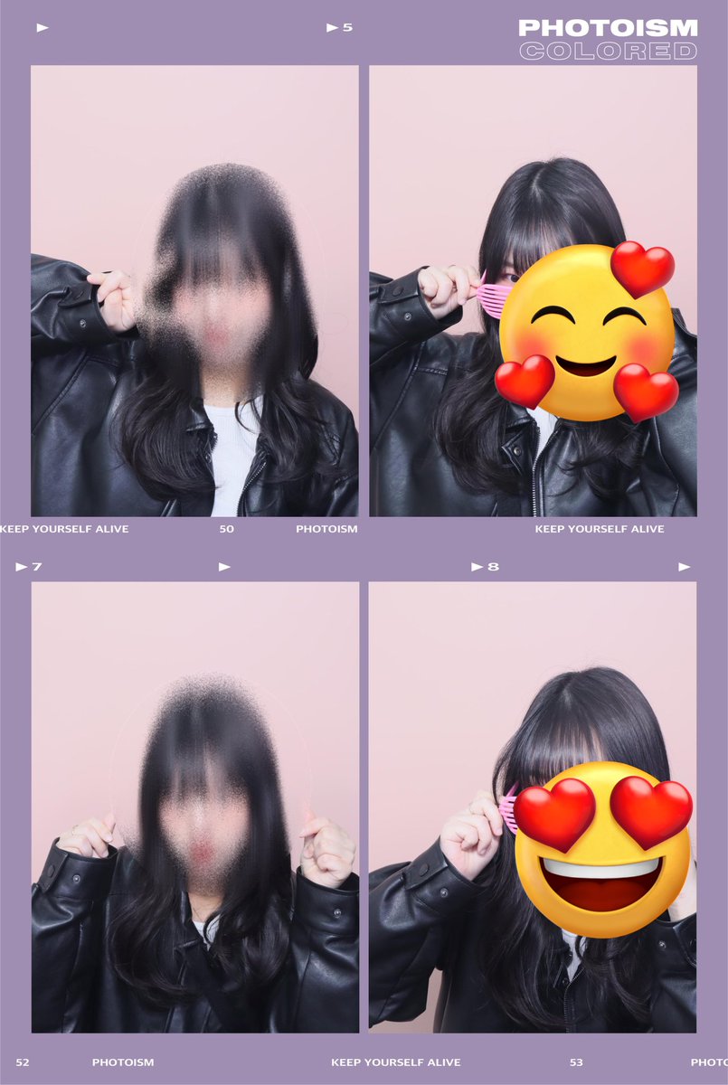 언니 네컷 따라한다고 했는데 순서두 틀리고 저 안경두 한 번 안 썼다... 그래더 조타...✨❤️🥳 언니 진짜 예뻐. 응응 기카 너무 어렵고... ㅠ