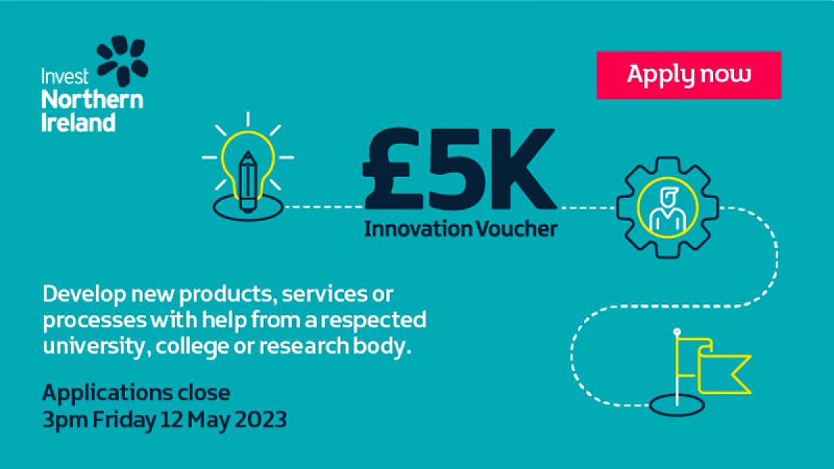<a href="/InvestNI/">Invest NI</a> Innovation Vouchers: April 2023 call.

Could your business use £5,000 to solve a knowledge problem?

The vouchers allow you to access the skills &amp; expertise of universities, colleges or Institutes of Technology in NI &amp; the ROI.

Find out more > > bit.ly/3LpnlsT