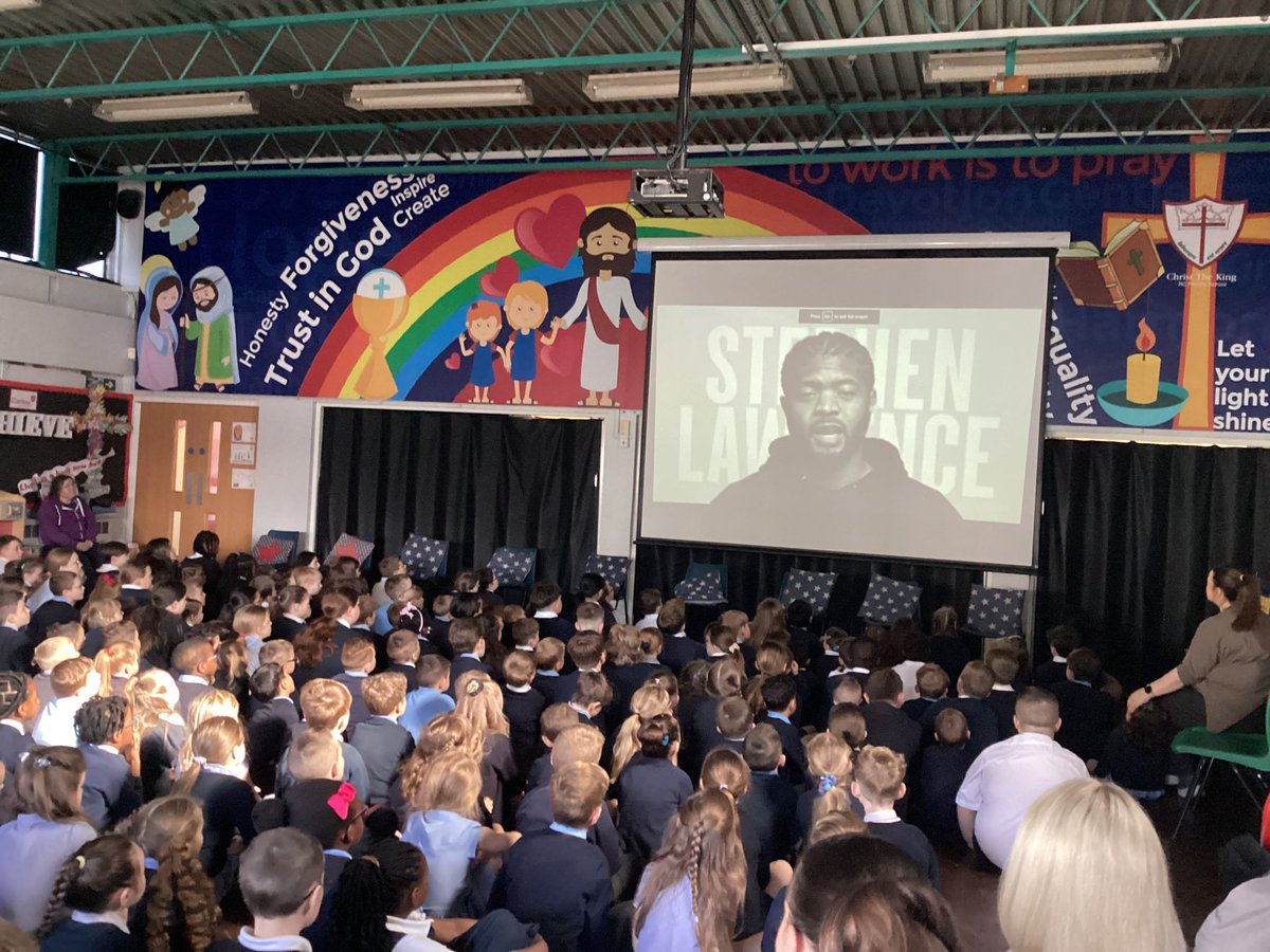 ctkrcps's tweet photo. Joining together as a school family to remember and honour @sldayfdn - this week, we are sharing stories about diversity and social justice #StephenLawrenceDay @DLawrenceOBE Ask your children about this at home, Mrs P❤️ https://t.co/UMTE25Xbed