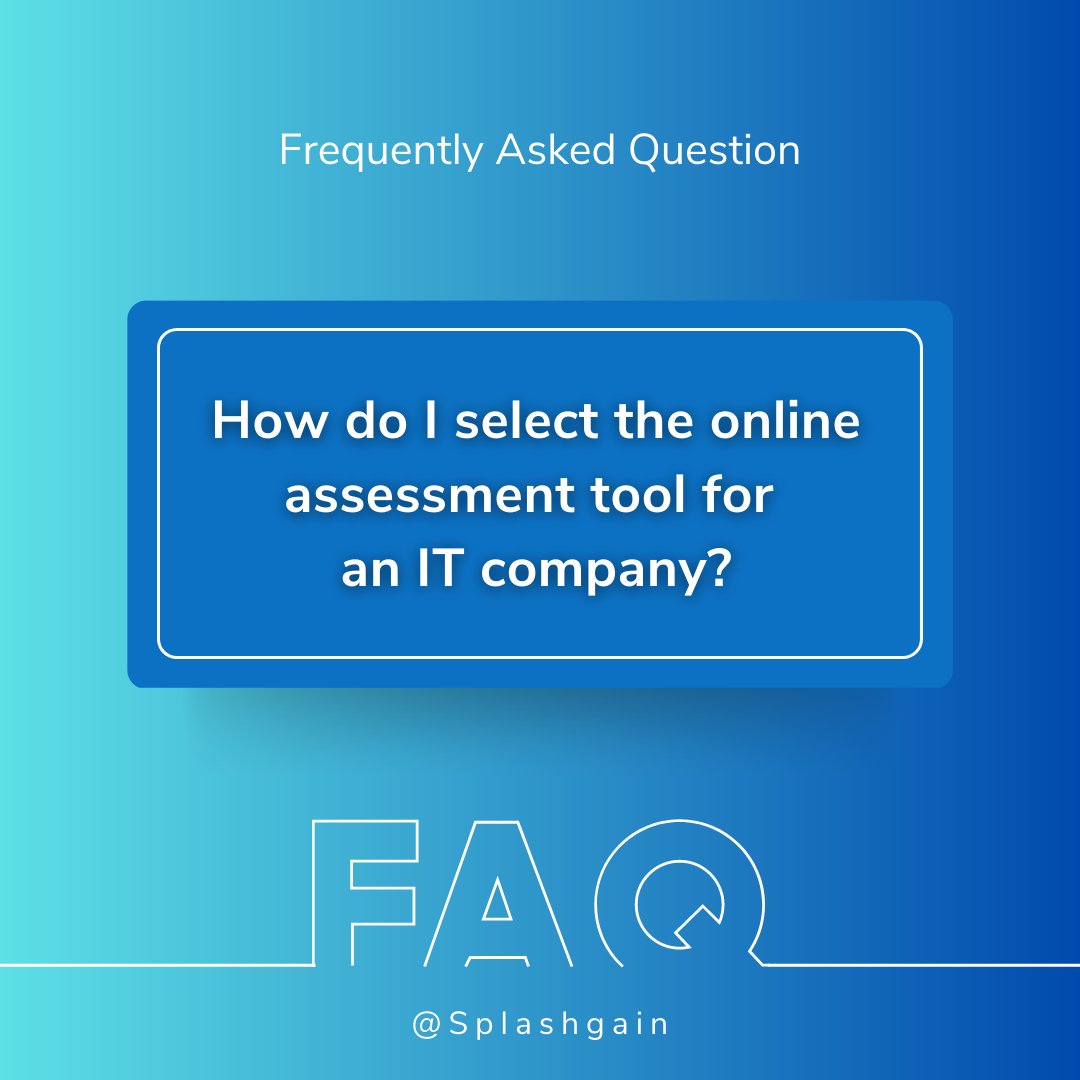 Splashgain's tweet image. Finding the perfect online assessment tool for your IT company&apos;s recruitment needs doesn&apos;t have to be a daunting task. 

Consider these 5 checkpoints while selecting an online assessment tool-
hubs.li/Q01MsKC00
.
.
#OnlineAssessments #ProgrammingTests  #ITrecruitment #IT