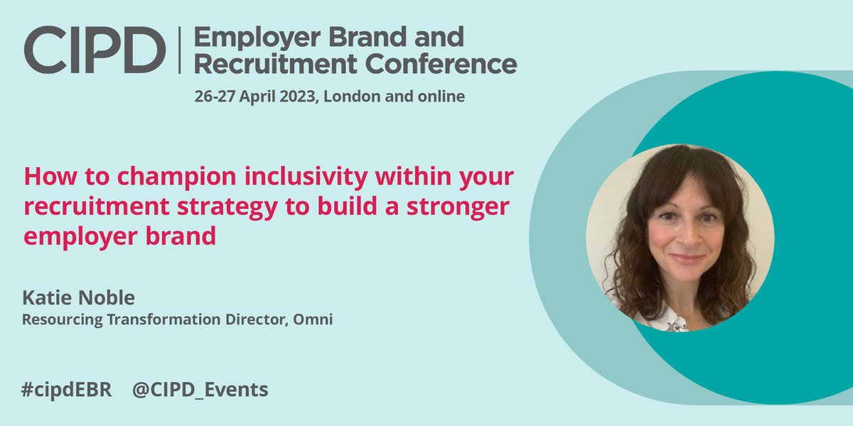 Want to attract the best talent? 

Learn how at the <a href="/CIPD_Events/">CIPD Events</a> Employer Brand and Recruitment Conference on 26-27 April. 

Book now and join Omni's Katie Noble, as she chairs this must-attend event. 

tinyurl.com/2p8apkzr 

#CIPD #TalentIsEverything
