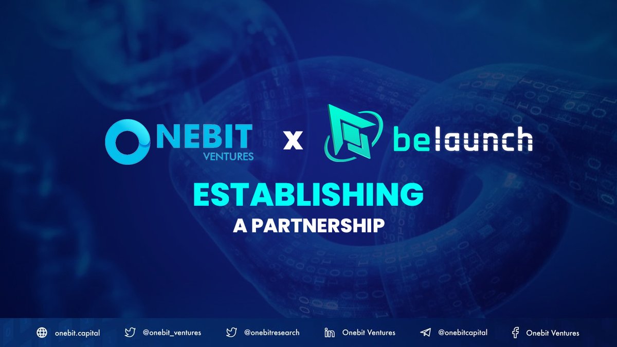⚡ ONEBIT VENTURES AND BELAUNCH ESTABLISHED A STRATEGIC PARTNERSHIP ⚡

🎉 Welcome to our strategic collaboration, BeLaunch! We are optimistic about our successful outcomes in the future ✨

More details: t.me/onebitcapital/…