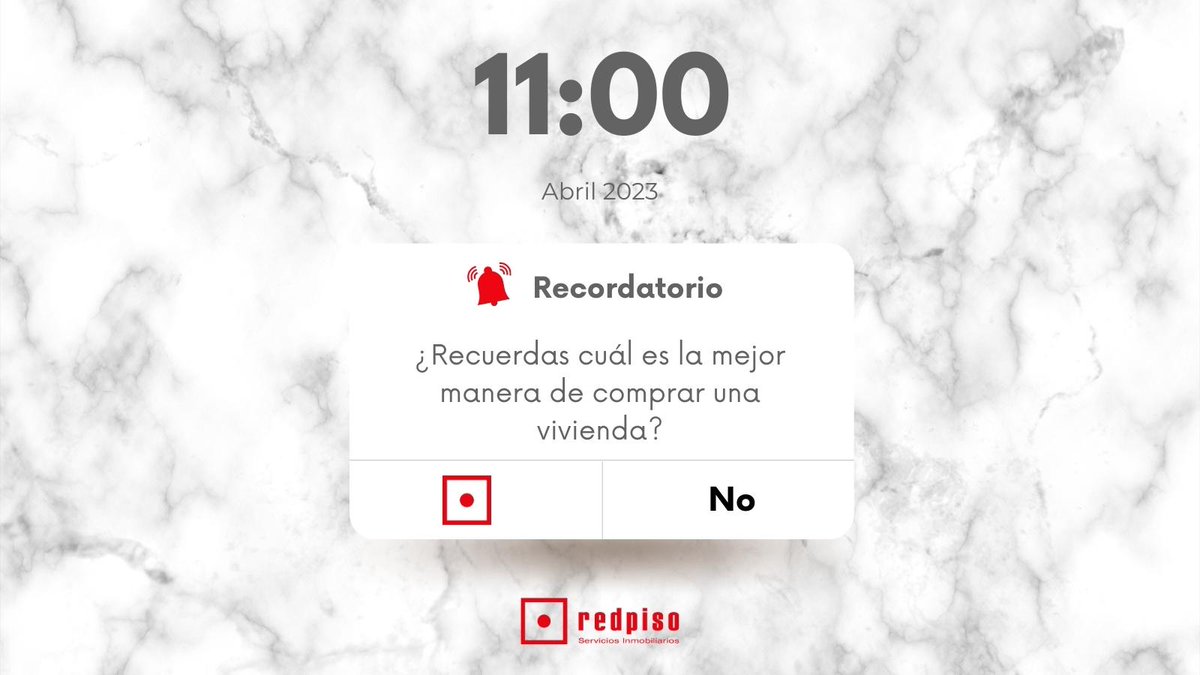 Red_Piso's tweet photo. Apúntate este recordatorio 😉 https://t.co/r2tYgKIAFJ