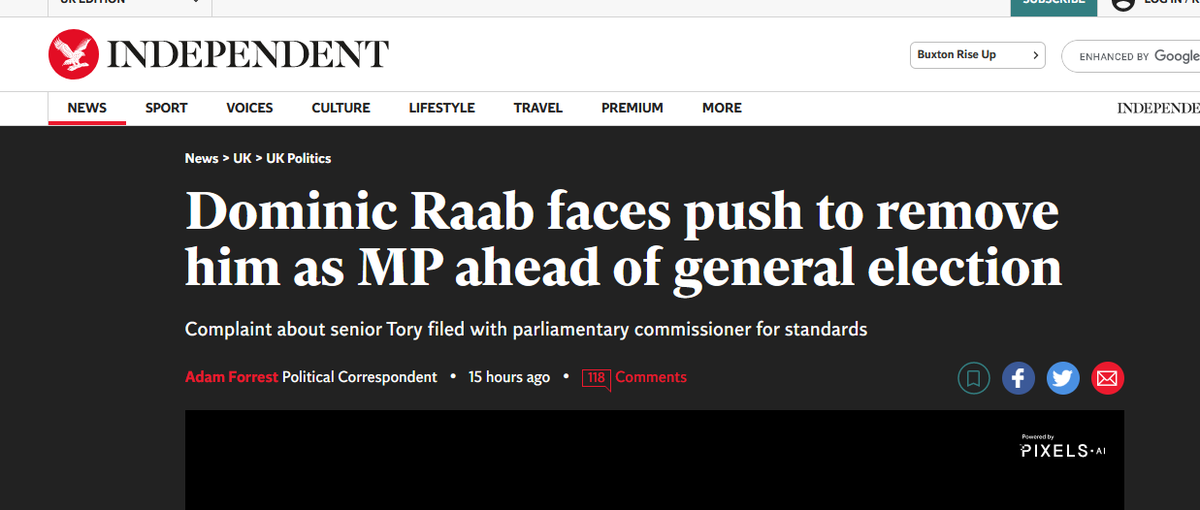 jimmy_1975's tweet photo. 1st they push to remove - #BorisJohnson as an MP - now #DominicRaab is their next target - Will it ever end? - This can`t continue it`s a joke! - #RaabReport https://t.co/jLTDEFOZGK
