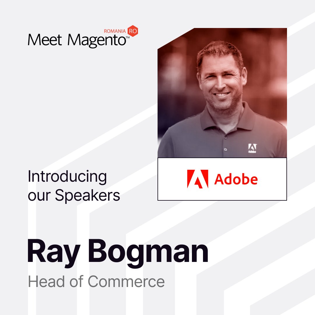 Welcome to the Technical Stage of the #mm23ro conference, Ray! 😁

Ray Bogman is the Head of Commerce at Adobe and he’s here to share his knowledge accumulated in over 10 years of experience in the e-commerce field!💻

Book your seat at the conference 👉 bit.ly/MeetMagento202…