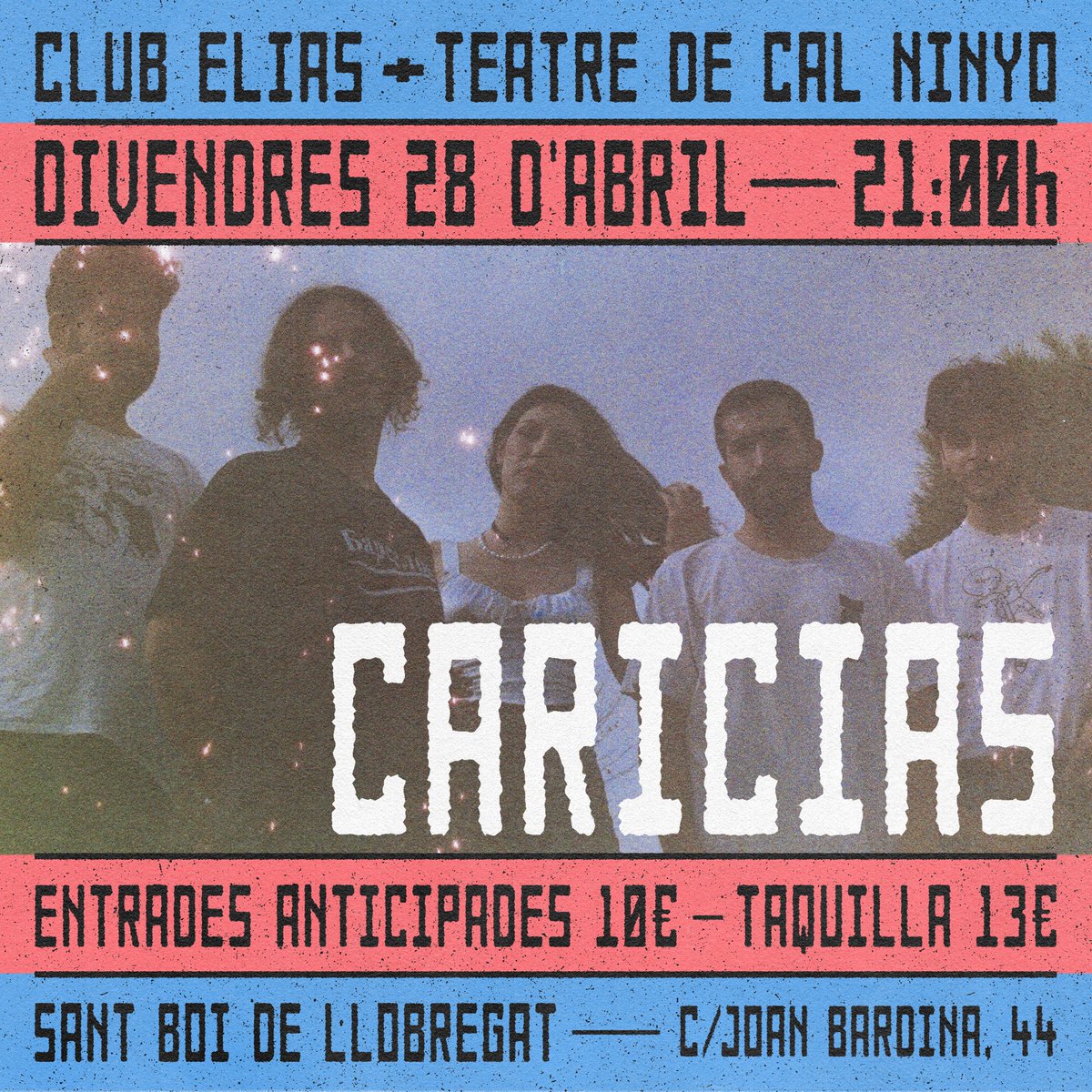 Reminder de que este VIERNES 28 va a ocurrir esto! 🔔✨ En Cal Ninyo (St. Boi de Llobregat) y en compañía de <a href="/boirapostrock/">Böira</a> ☁️✨

Si tenías pensado venir no vale perdérselo! Setlist, Merch y amor actualizado para esta ocasión 💕

Entradas: entradium.com/events/boira-c…