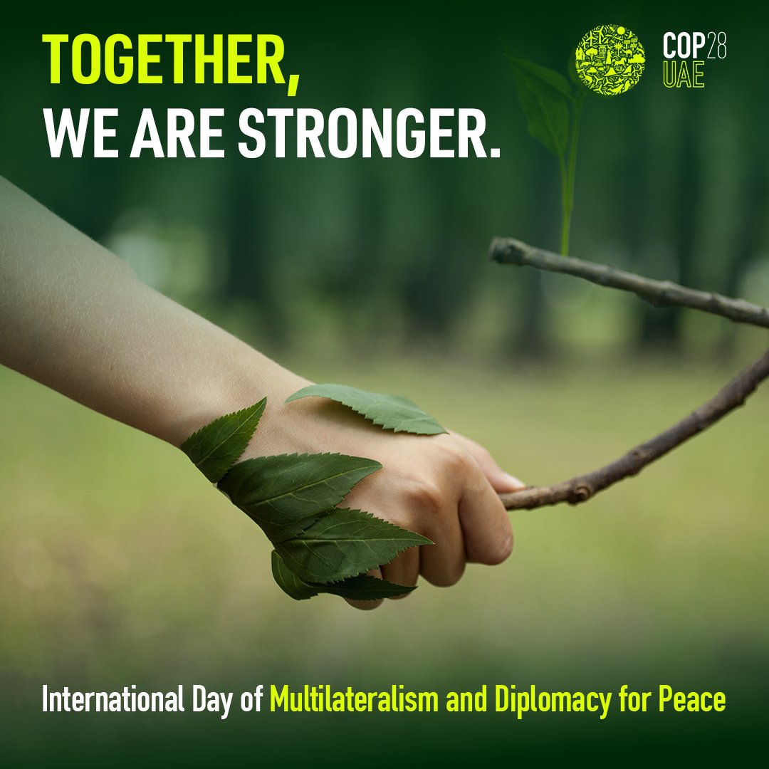 Global challenges require global solutions. Multilateralism is crucial for tackling climate change, because when we unite on developing collective global solutions, the best outcomes are inevitable.​

#MultilateralismDay