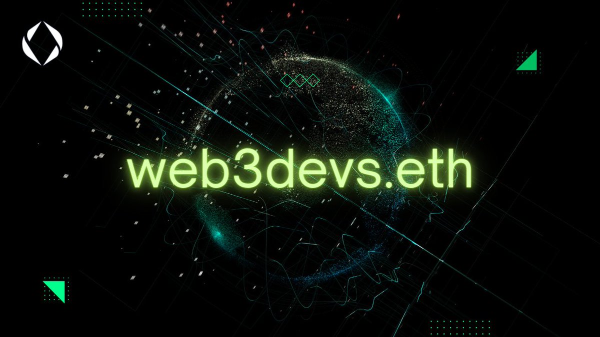 "Join the Web3 Community with Your Own Domain. Be a Part of the Web3 Revolution 🤝💻🌐💫".

web3devs.eth

Available Now 👉 opensea.io/idealdomain
#Web3 #Decentralization #Web3 #Blockchain #domainforsale