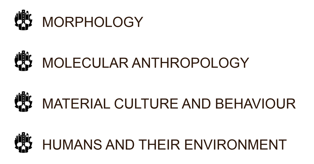 AHEADmeeting_'s tweet photo. Bring your research in #HumanEvolution to #AHEAD! We welcome podiums and posters on a diverse set of thematic areas!

Find further info and definitions of the areas at https://t.co/A3umuIyMqJ

#Palaeoanthropology #BioAnth #BioArch #PhysAnth #primatology #EarlyCareerResearchers https://t.co/OFjjd5cLiQ