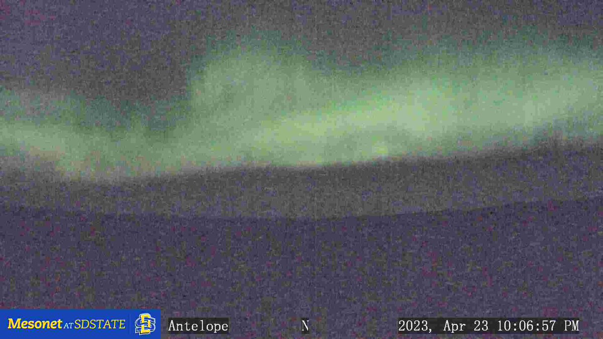 SDMesonet's tweet photo. Our weather cam visibility normally decreases without the sun but tonight a few of them looked up in awe @ this #aurora.  They may not have the highest quality for #NorthernLights but we love their versatility to document so many phenomena 24/7 across the state of South Dakota. https://t.co/SZWAqF7YC0