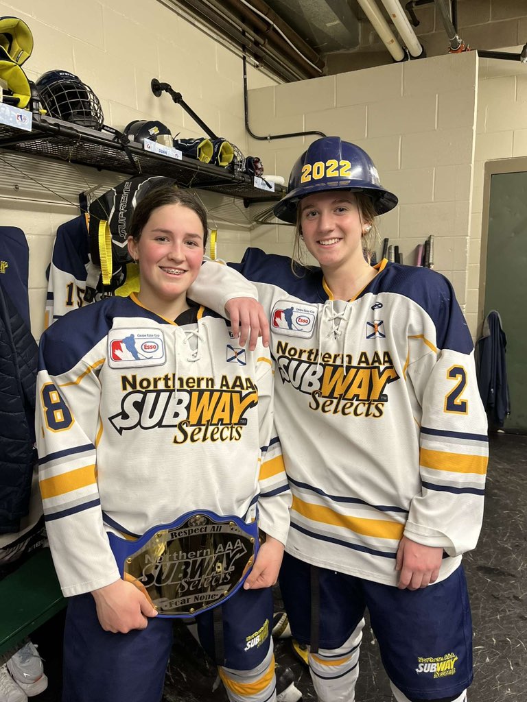 The Selects win their first game of the tournament 4-3 against the Prince Albert Bears! Goals scored by Bree MacPherson, Lacie Boyd(2), and Olivia Marks! The hard hat goes to Brooke Williams and the belt goes to Lacie Boyd!