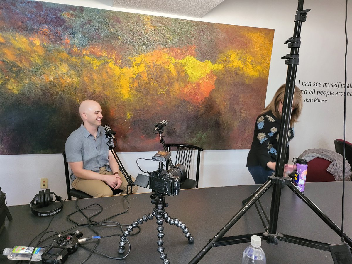 TEDxManitou's tweet photo. The first two episodes for 'After Words' was recorded today by our friends at Epoch Moment Photography - featuring TEDxManitouSprings Speakers Meredith Masse, ACC, ELI-MP, Kolbe Certified Consultant and Vivian Cobb !!
The host is our Head Speaker Coach, Michael Ashford!! https://t.co/a9DySvVYnK