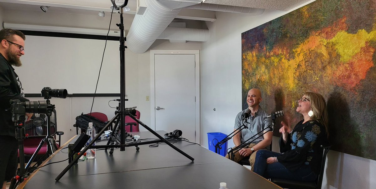 TEDxManitou's tweet photo. The first two episodes for 'After Words' was recorded today by our friends at Epoch Moment Photography - featuring TEDxManitouSprings Speakers Meredith Masse, ACC, ELI-MP, Kolbe Certified Consultant and Vivian Cobb !!
The host is our Head Speaker Coach, Michael Ashford!! https://t.co/a9DySvVYnK