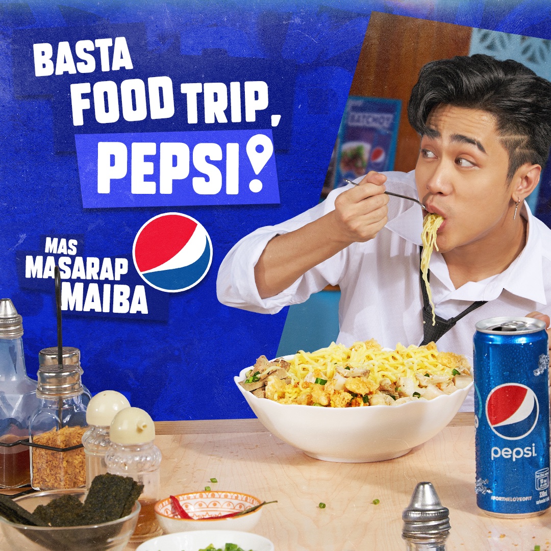 pepsiphl's tweet photo. Yun oh! Eto ang totoong sarap with a twist. Tara na sa Pepsi food trip! 🧀🍱#PepsiMasMasarapMaiba https://t.co/YmDfYNPMrM