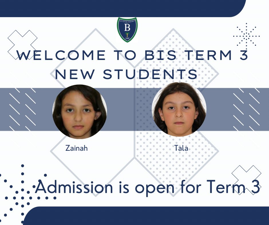 BelvedereInt's tweet photo. Welcome To BIS Term 3 New students https://t.co/xFaoOSmFEj