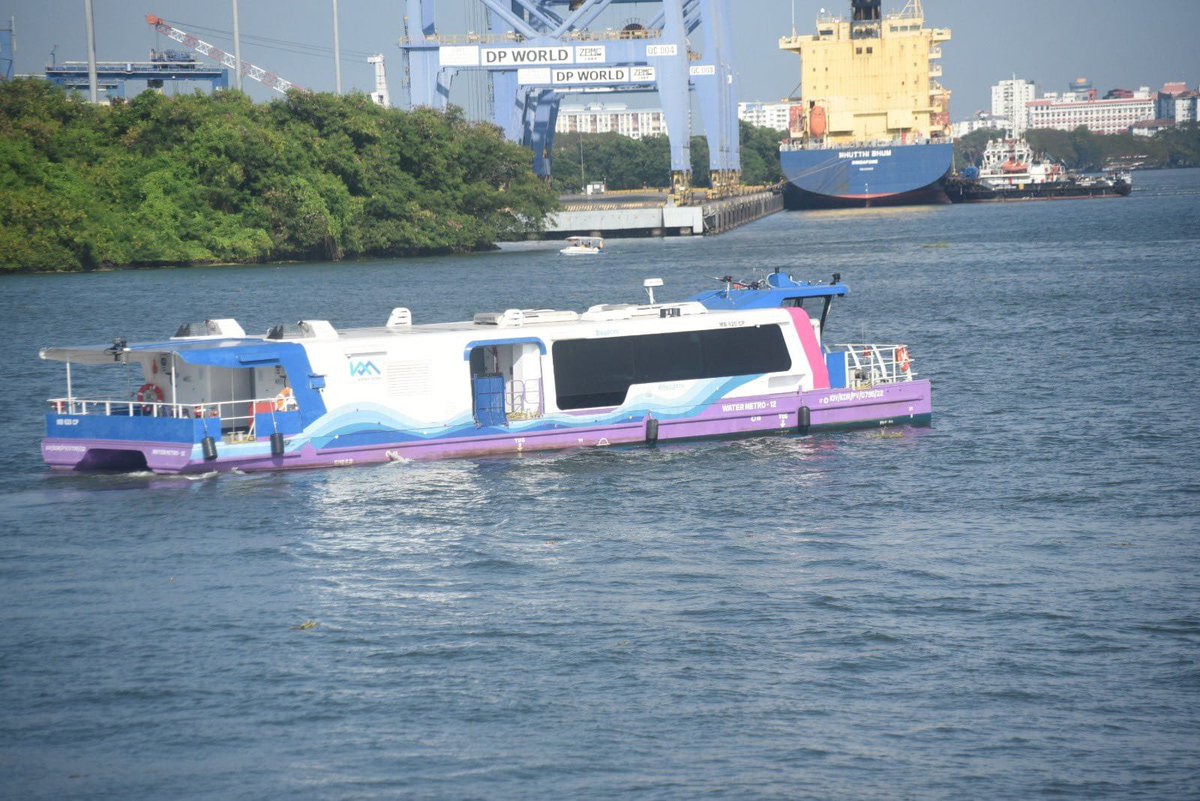 PiyushGoyal's tweet photo. PM @NarendraModi ji will inaugurate India's first Water Metro in Kochi tomorrow. https://t.co/j2IzU0pchP