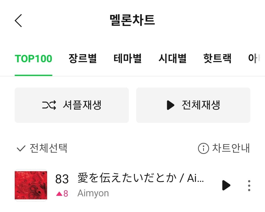 damyon36's tweet photo. TOP100 일간 차트 순위 꾸준히 상승 중 https://t.co/PWMioSJxVI