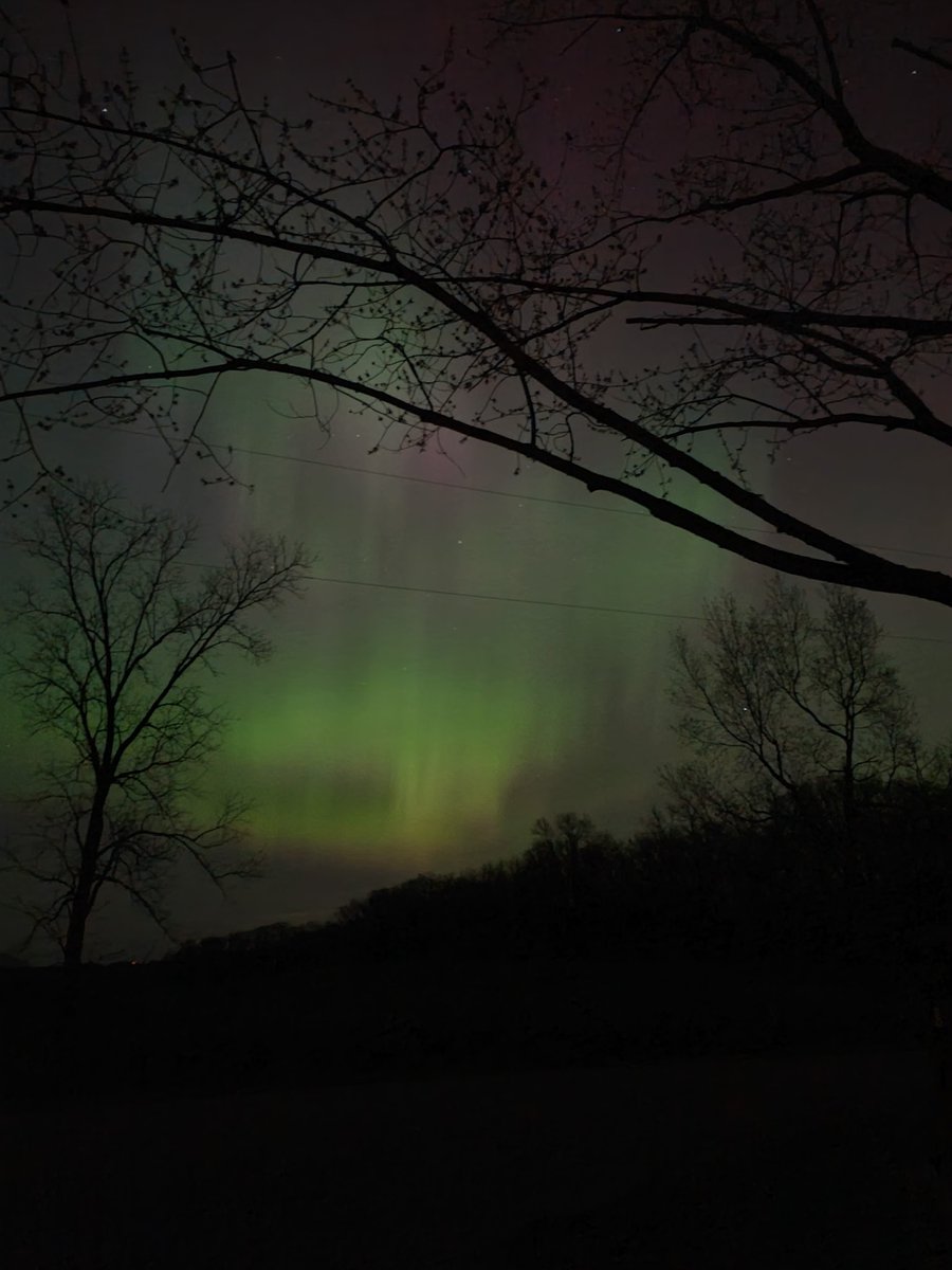 If you are wake and have the gumption, the northern lights are out tonight. Just need to get out of the city lights