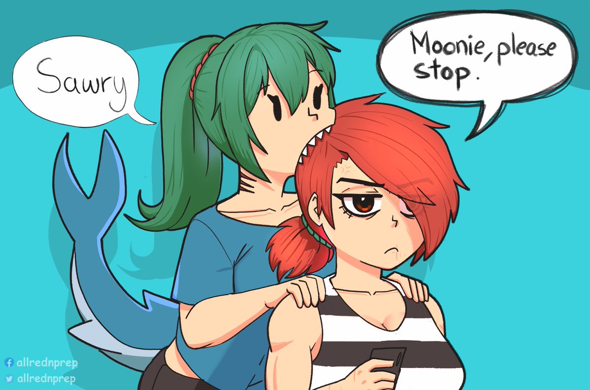 allrednprep's tweet photo. "Hey! No Biting!"
#artwork #digitalart #art #originalcharacters #sharpteeth #redhead https://t.co/KS7vILYyU9