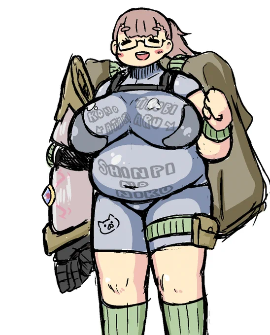 #殺伐としたTLに突然おっぱいが 腹肉混入